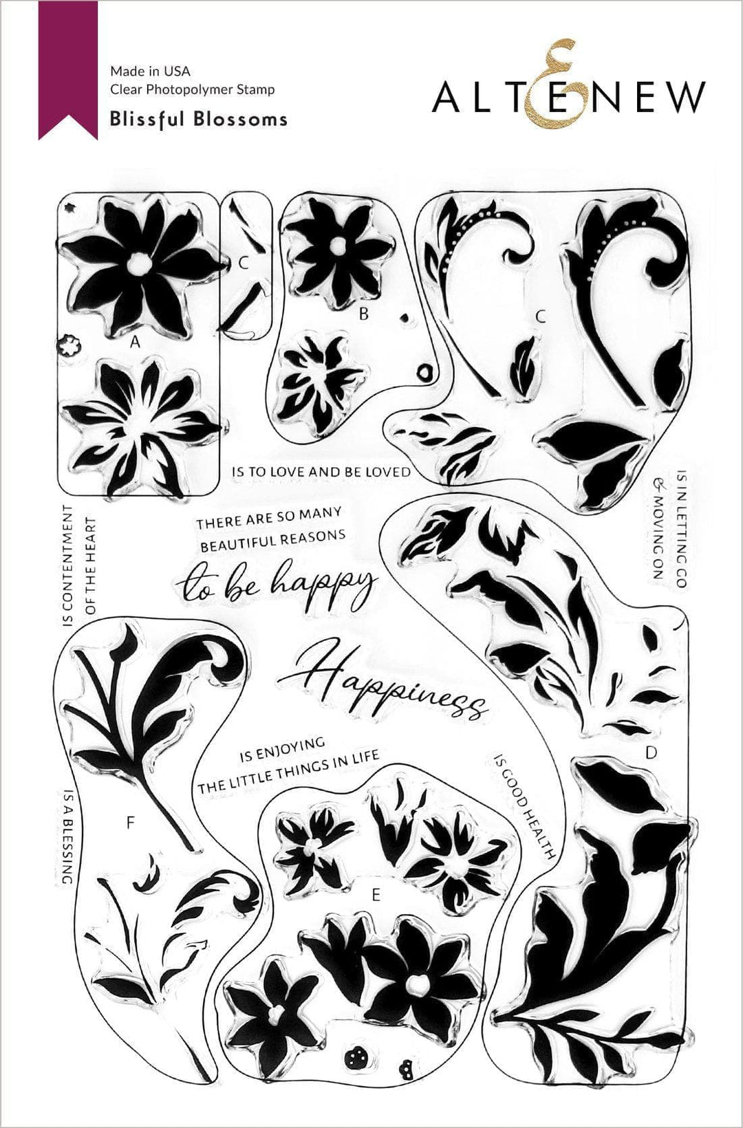 Altenew Stamp & Die Bundle Blissful Blossoms Stamp & Die Bundle