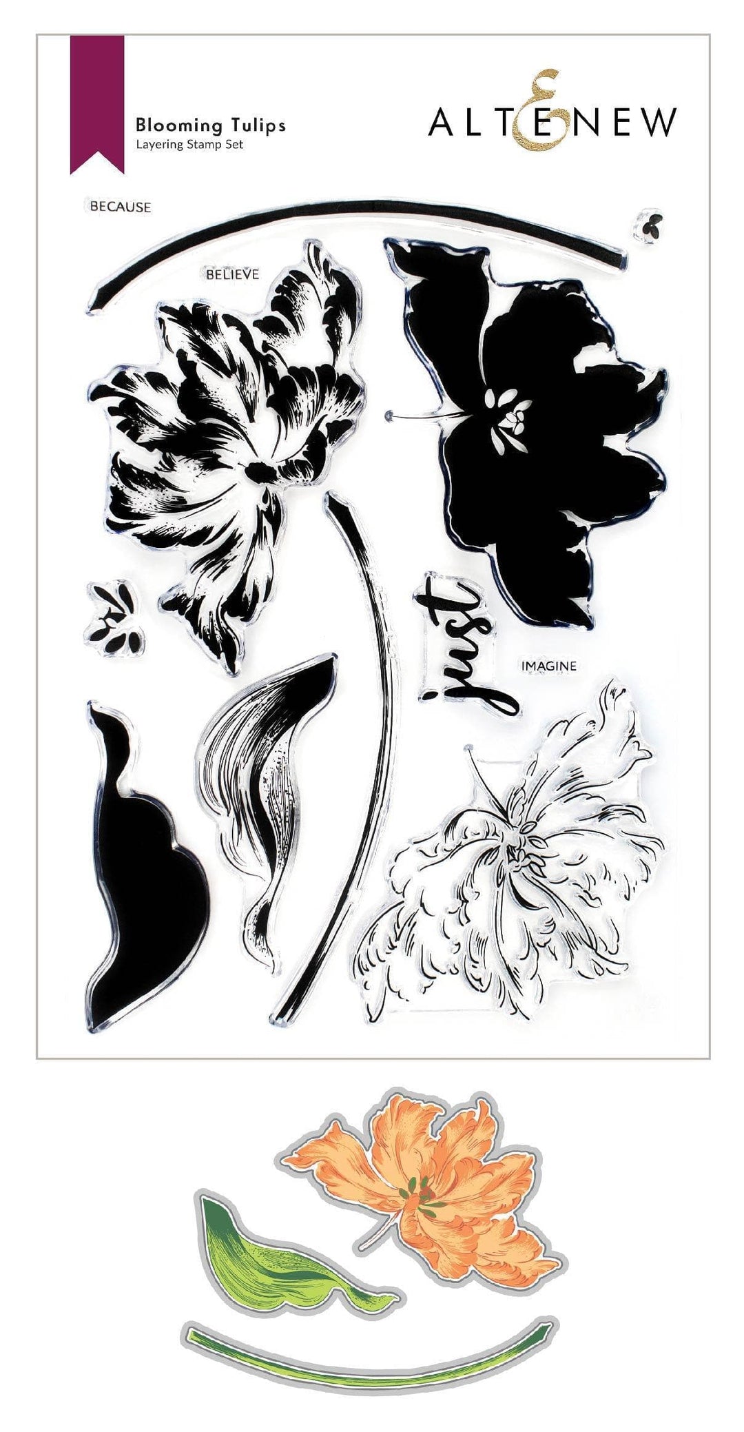 Altenew Stamp & Die Bundle Blooming Tulips Stamp & Die Bundle
