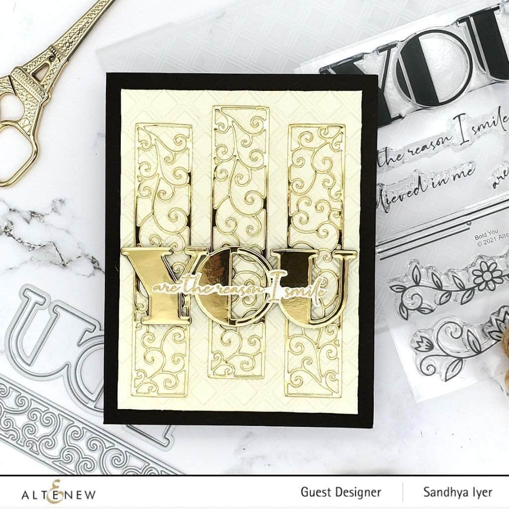 Altenew Stamp & Die Bundle Bold You Stamp & Die Bundle