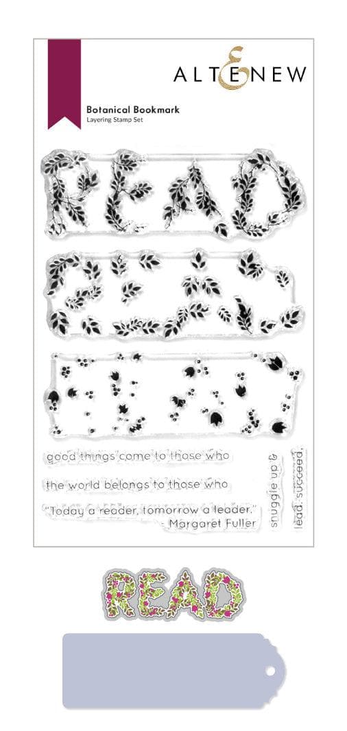 Altenew Stamp & Die Bundle Botanical Bookmark Stamp & Die Bundle