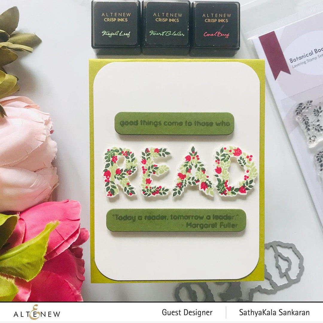 Altenew Stamp & Die Bundle Botanical Bookmark Stamp & Die Bundle
