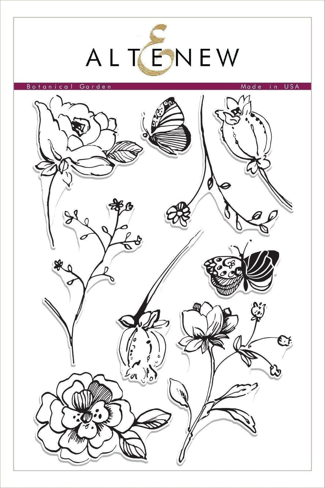 Altenew Stamp & Die Bundle Botanical Garden Stamp & Die Bundle