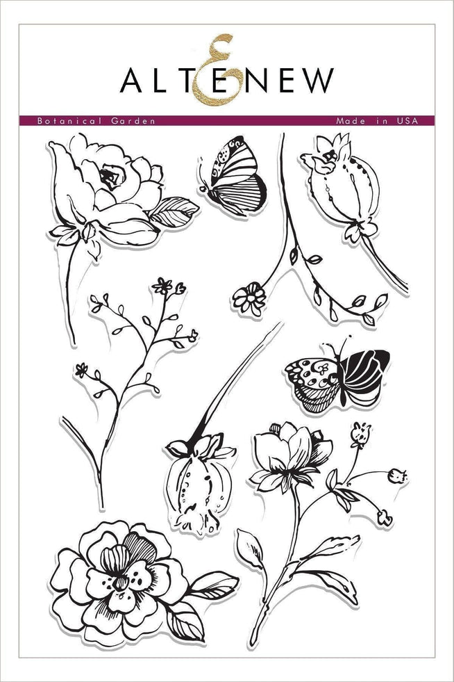 Altenew Stamp & Die Bundle Botanical Garden Stamp & Die Bundle