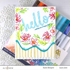 Altenew Stamp & Die Bundle Botanical Wreath Builder
