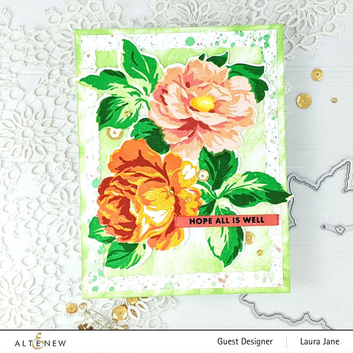 Altenew Stamp & Die Bundle Bountiful Bouquet Stamp & Die Bundle