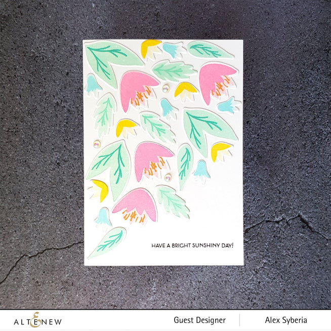 Altenew Stamp & Die Bundle Bright Blossoms Stamp & Die Bundle