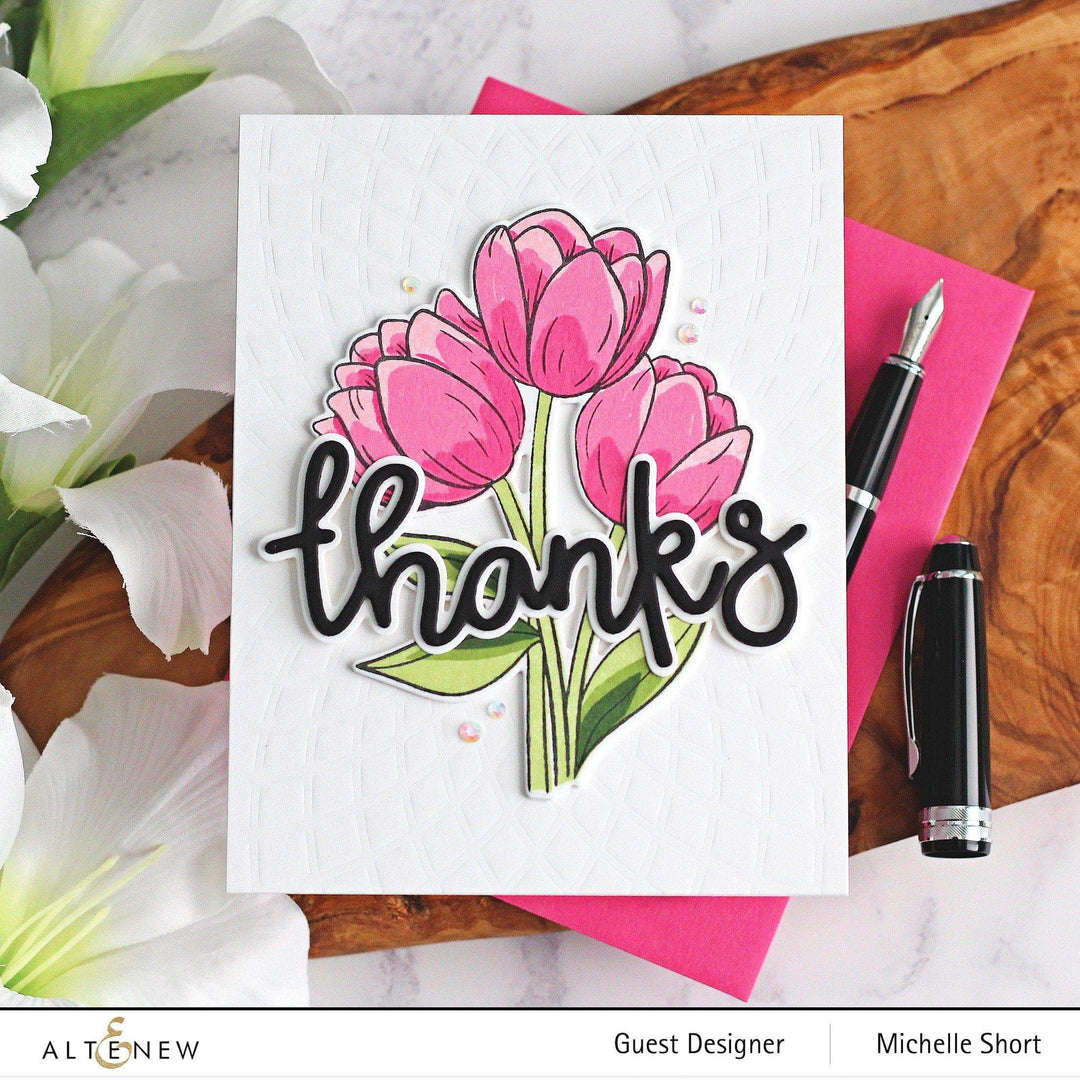 Altenew Stamp & Die Bundle Cartoon Tulips Stamp & Die Bundle