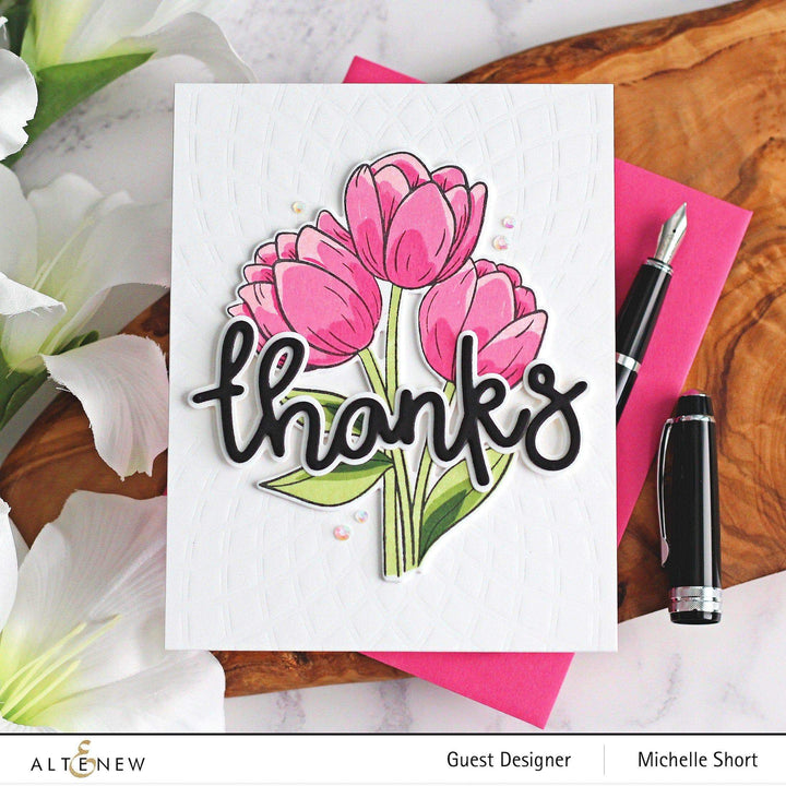 Altenew Stamp & Die Bundle Cartoon Tulips Stamp & Die Bundle