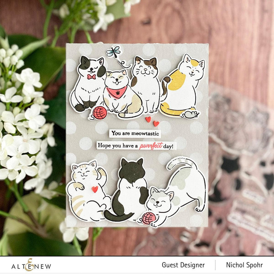 Altenew Stamp & Die Bundle Cat Life Stamp & Die Bundle