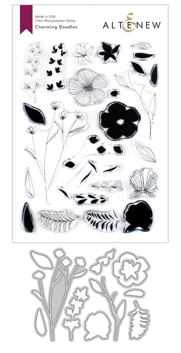 Altenew Stamp & Die Bundle Charming Doodles Stamp & Die Bundle