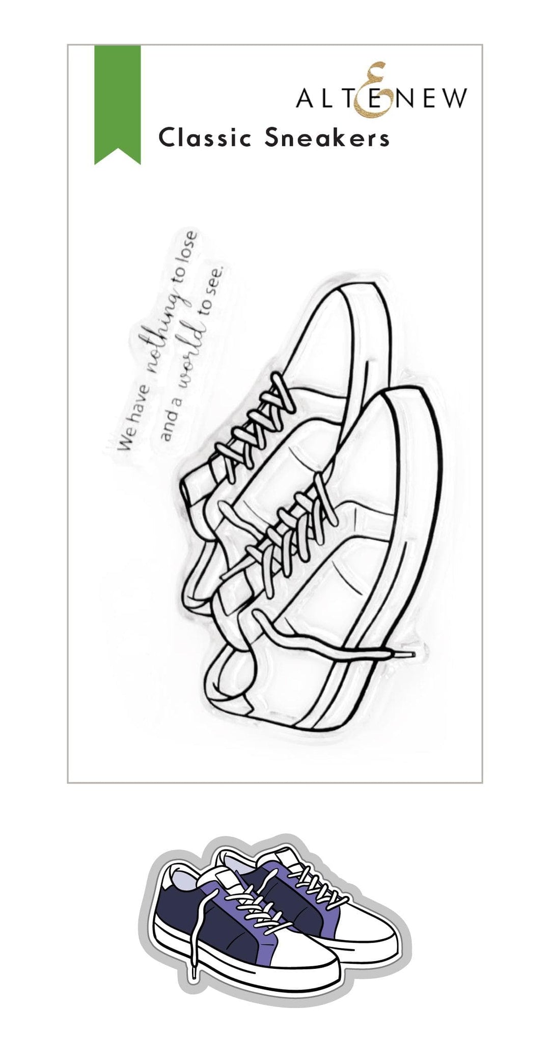 Altenew | Card Making, Scrapbooking & Paper-Crafting Supplies! Stamp & Die Bundle Classic Sneakers Stamp & Die Bundle