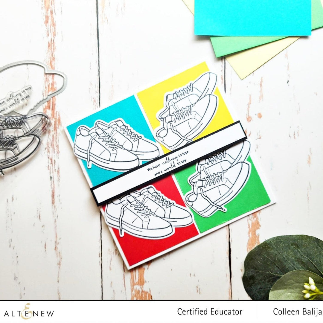 Altenew | Card Making, Scrapbooking & Paper-Crafting Supplies! Stamp & Die Bundle Classic Sneakers Stamp & Die Bundle