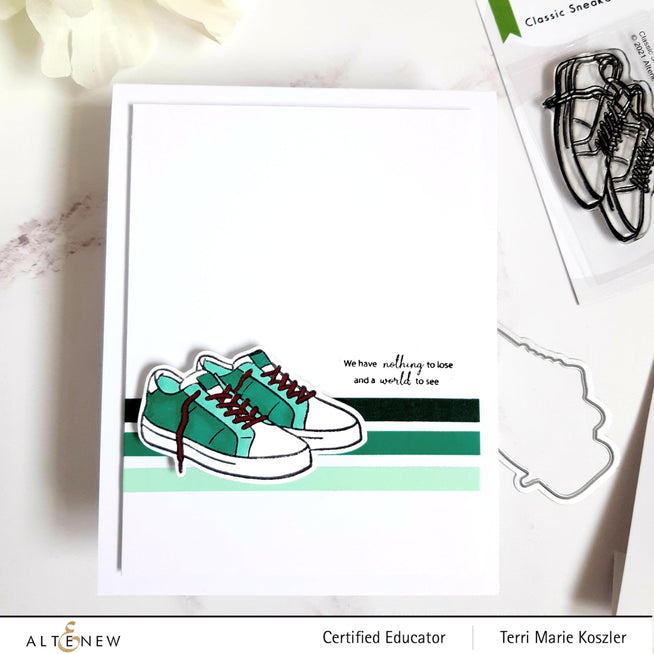 Altenew | Card Making, Scrapbooking & Paper-Crafting Supplies! Stamp & Die Bundle Classic Sneakers Stamp & Die Bundle
