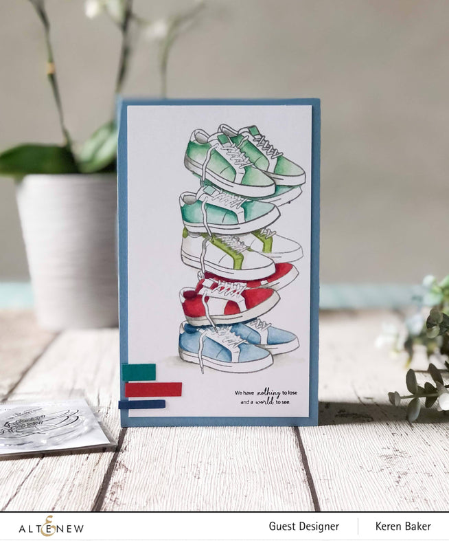 Altenew | Card Making, Scrapbooking & Paper-Crafting Supplies! Stamp & Die Bundle Classic Sneakers Stamp & Die Bundle