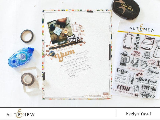 Altenew Stamp & Die Bundle Coffee Love Stamp & Die Bundle