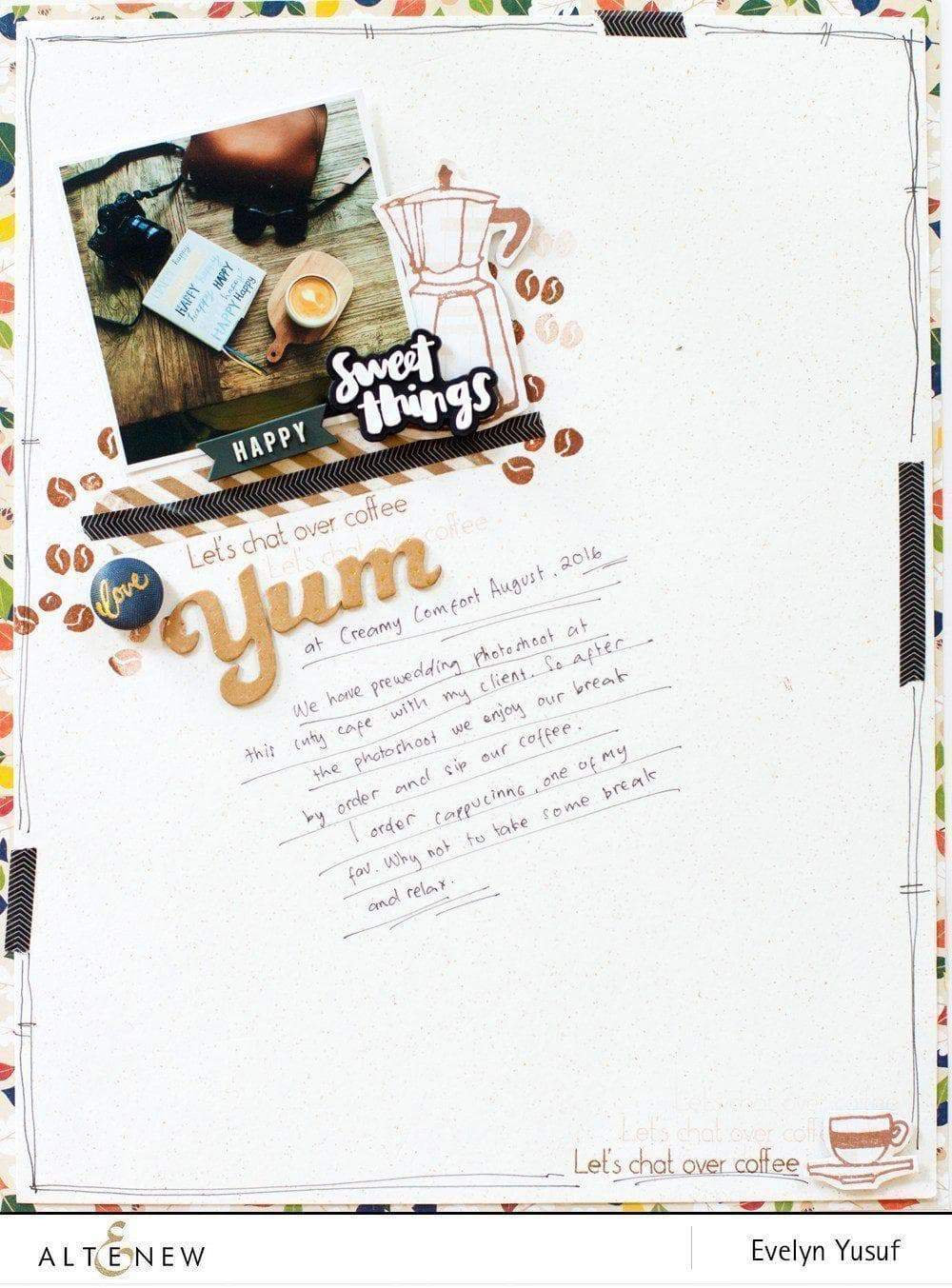 Altenew Stamp & Die Bundle Coffeeholic Stamp & Die Bundle
