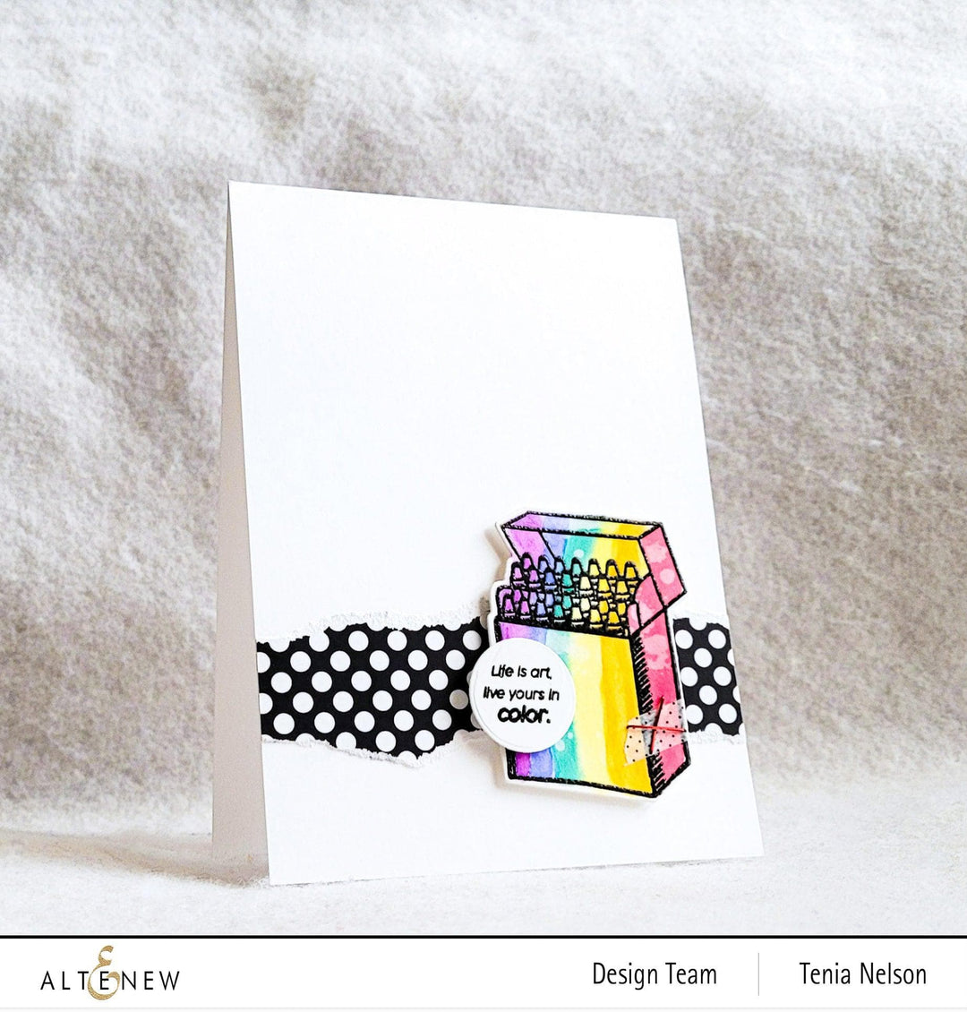 Altenew Stamp & Die Bundle Colorful Crayons Stamp & Die Bundle