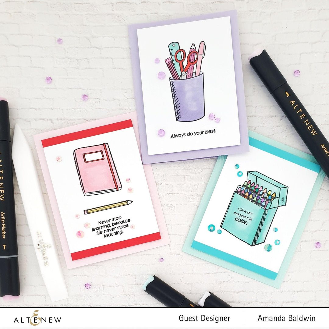 Altenew Stamp & Die Bundle Colorful Crayons Stamp & Die Bundle