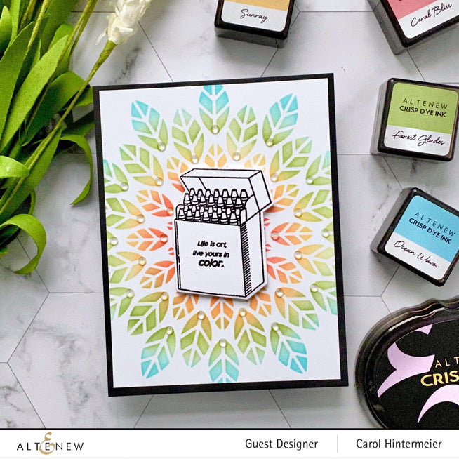 Altenew Stamp & Die Bundle Colorful Crayons Stamp & Die Bundle