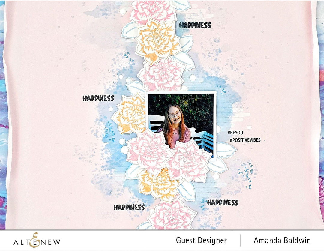 Altenew Stamp & Die Bundle Dahlia Blossoms Add-On Stamp & Die Bundle