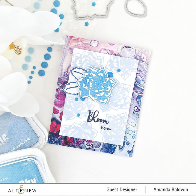 Altenew Stamp & Die Bundle Dahlia Blossoms Add-On Stamp & Die Bundle