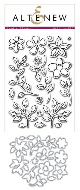 Altenew Stamp & Die Bundle Doodle Blooms Stamp & Die Bundle