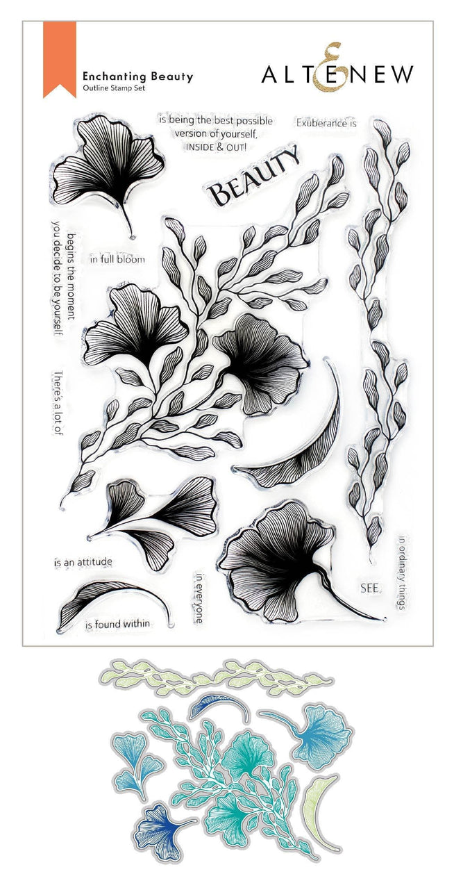 Altenew Stamp & Die Bundle Enchanting Beauty Stamp & Die Bundle