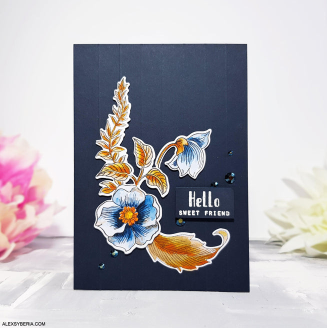 Altenew Stamp & Die Bundle Engraved Flowers Stamp & Die Bundle