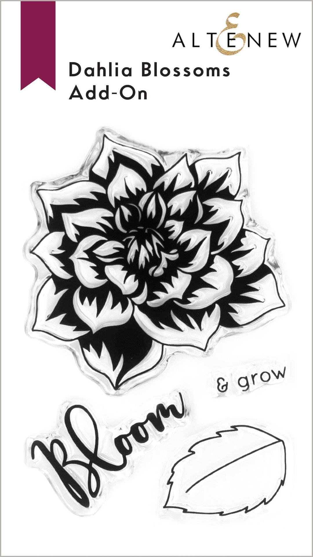 Altenew Stamp & Die Bundle Fan Favorites: Dahlia Blossoms Complete Stamp & Die Bundle