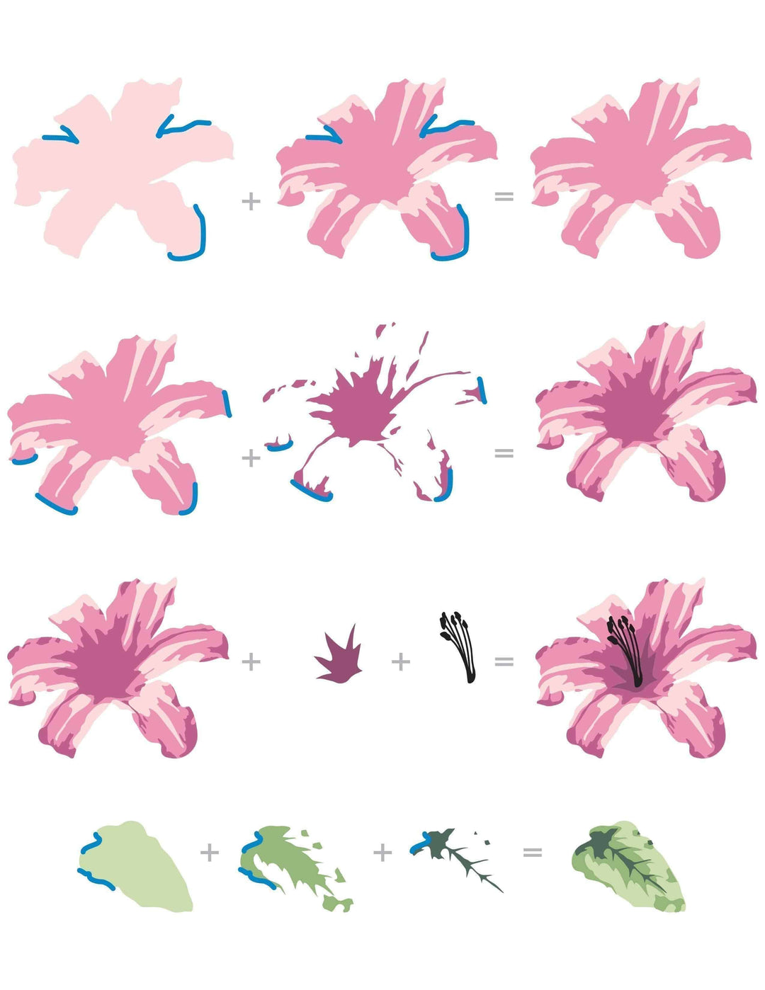 Altenew Stamp & Die Bundle Fan Favorites: Layered Lily Complete Stamp & Die Bundle