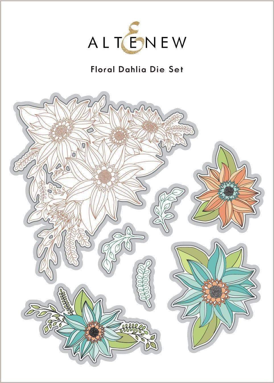 Altenew Stamp & Die Bundle Floral Dahlia Stamp & Die Bundle