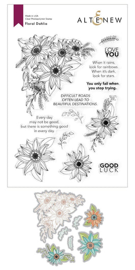 Altenew Stamp & Die Bundle Floral Dahlia Stamp & Die Bundle