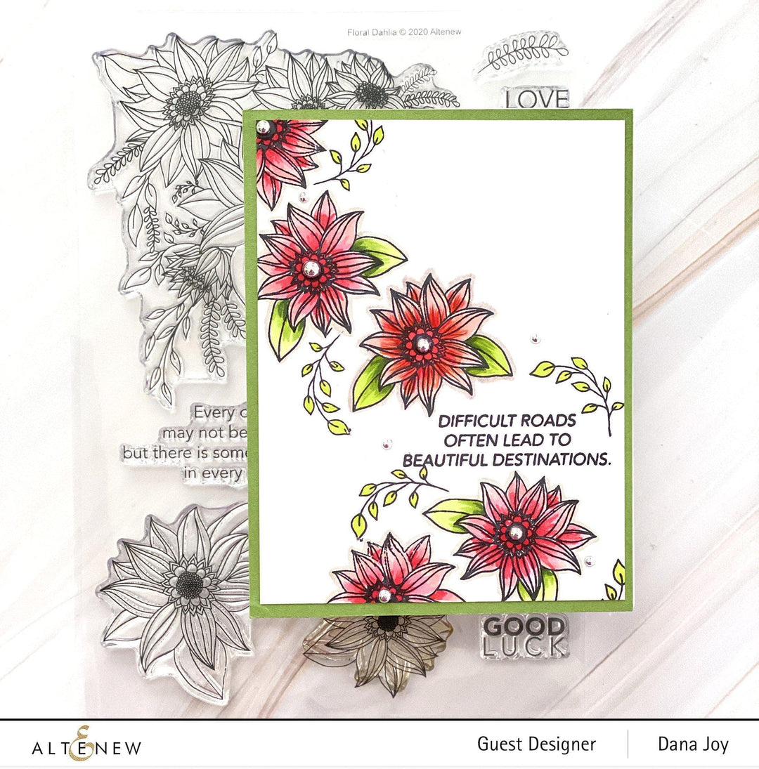 Altenew Stamp & Die Bundle Floral Dahlia Stamp & Die Bundle