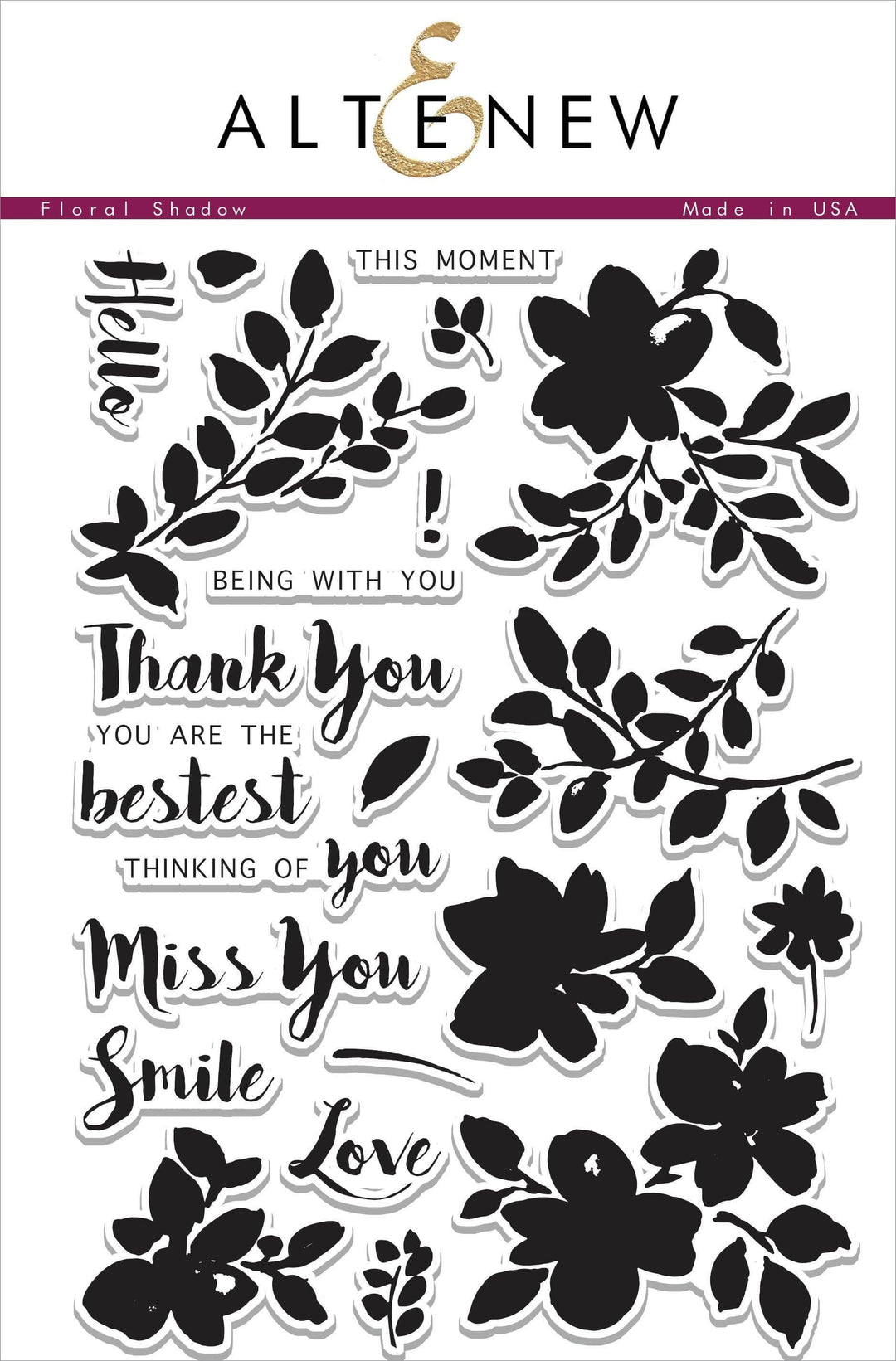 Altenew Stamp & Die Bundle Floral Shadow