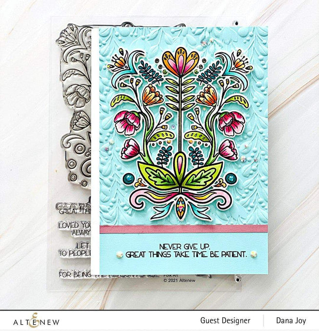 Altenew Stamp & Die Bundle Folk Art Stamp & Die Bundle