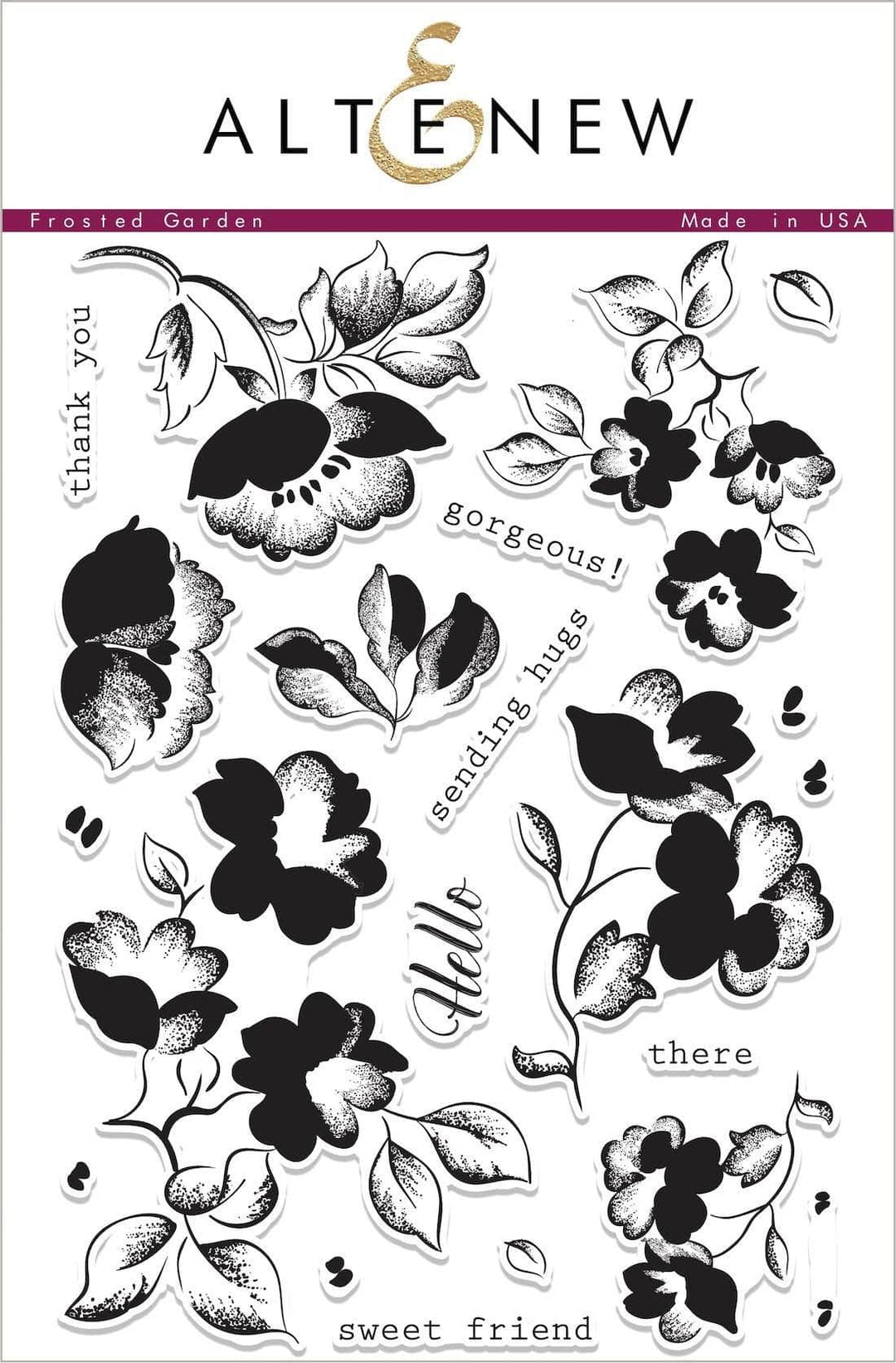 Altenew Stamp & Die Bundle Frosted Garden