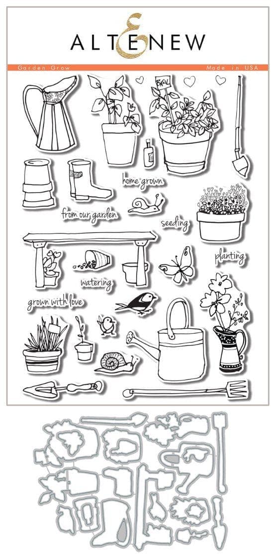 Altenew Stamp & Die Bundle Garden Grow Stamp & Die Bundle
