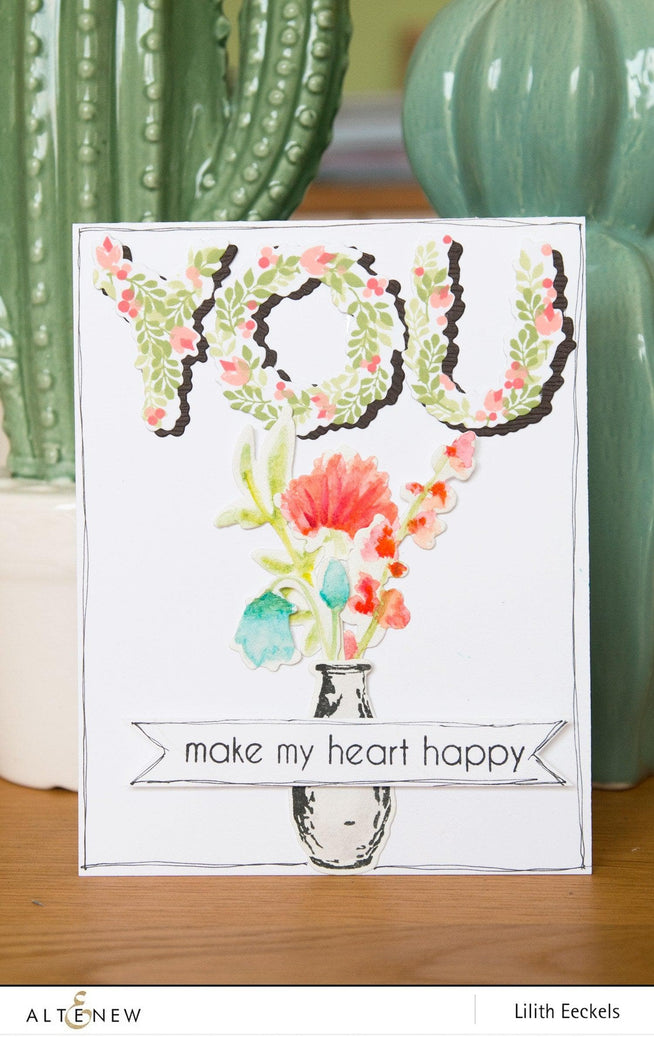 Altenew Stamp & Die Bundle Garden Silhouette Stamp & Die Bundle