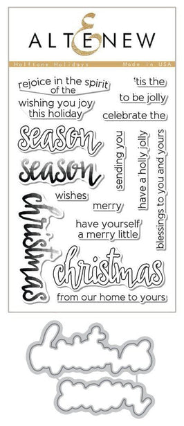 Altenew Stamp & Die Bundle Halftone Holidays Stamp & Die Bundle