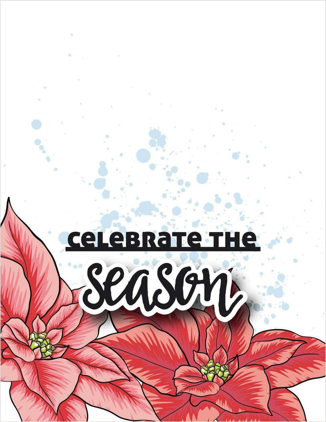 Altenew Stamp & Die Bundle Halftone Holidays Stamp & Die & Christmas Season Die Set Bundle