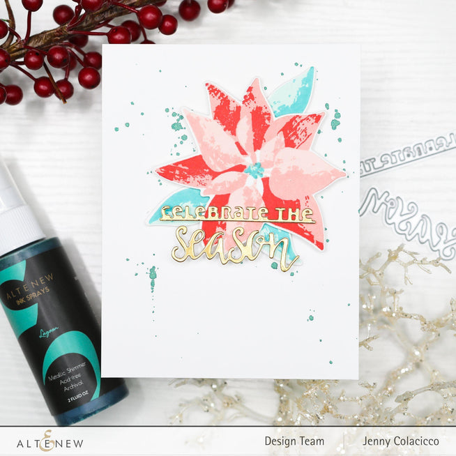 Altenew Stamp & Die Bundle Halftone Holidays Stamp & Die & Christmas Season Die Set Bundle