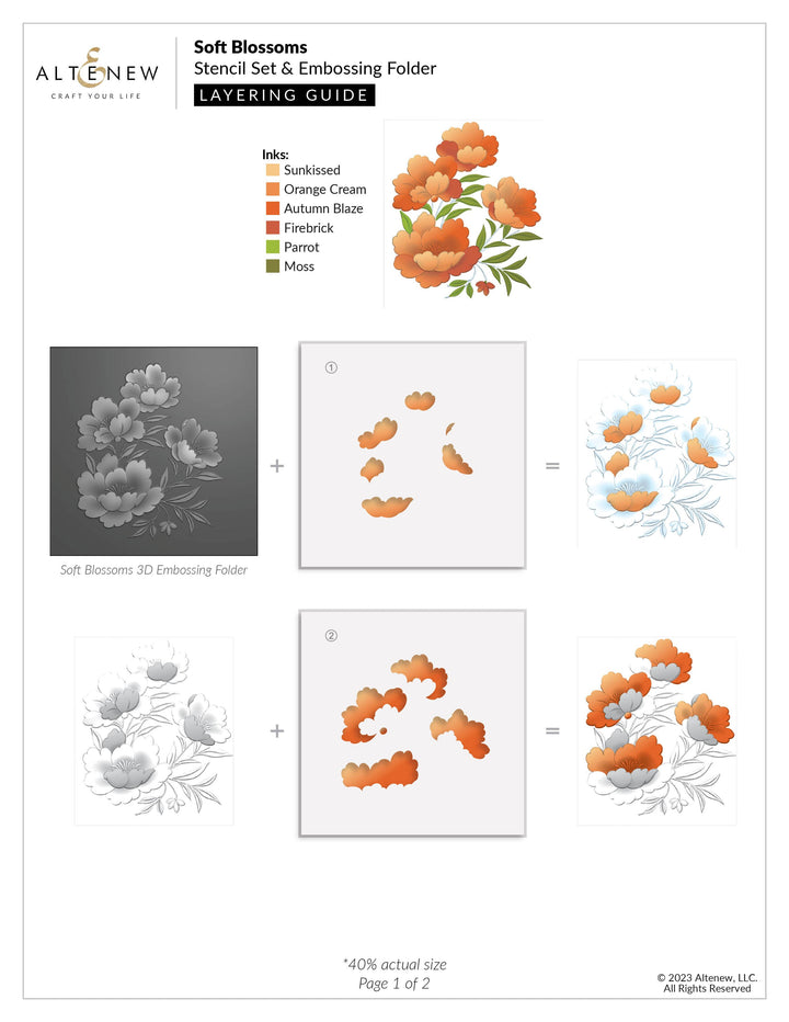 Altenew Stamp & Die Bundle Happy Blossoms Ensemble