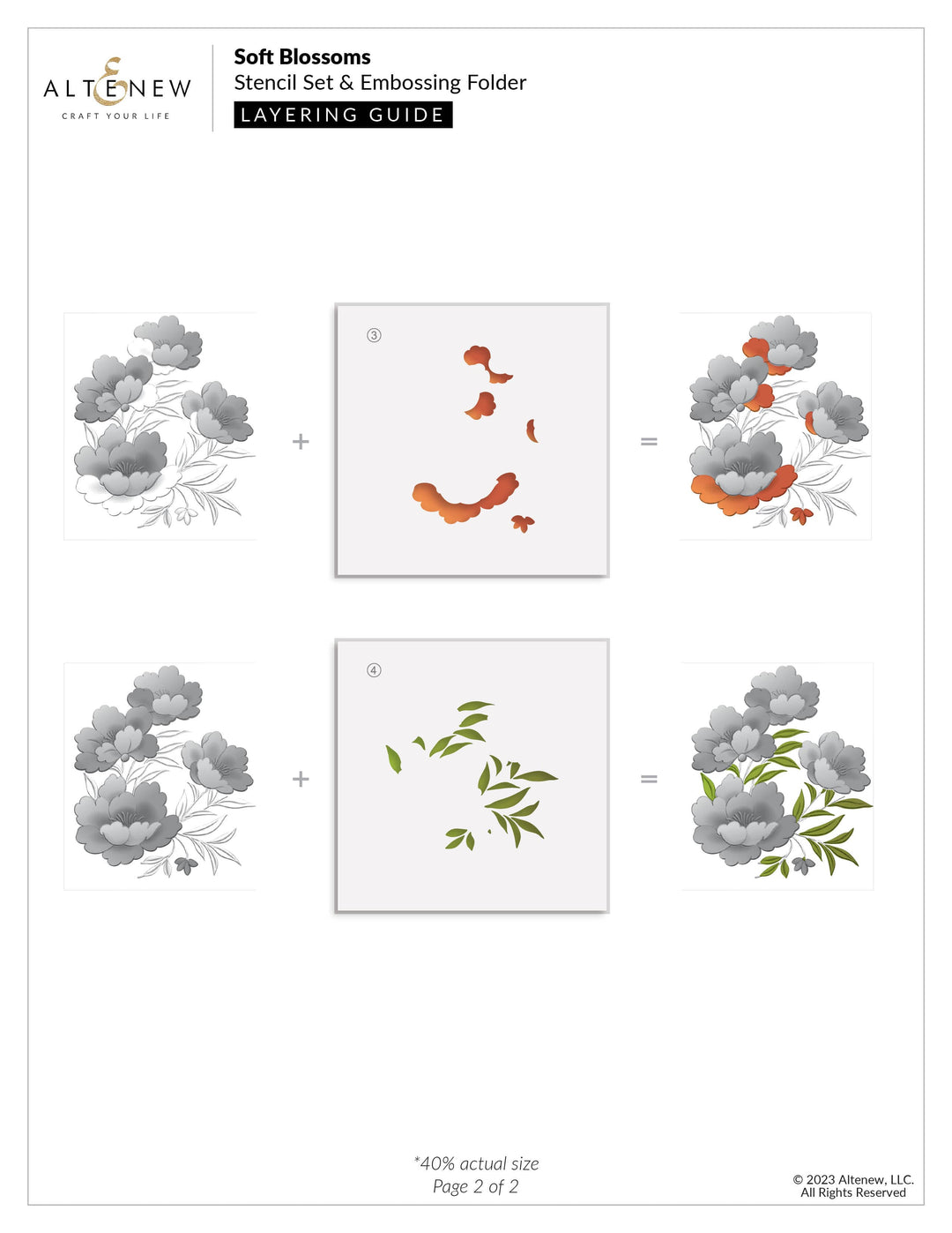 Altenew Stamp & Die Bundle Happy Blossoms Ensemble