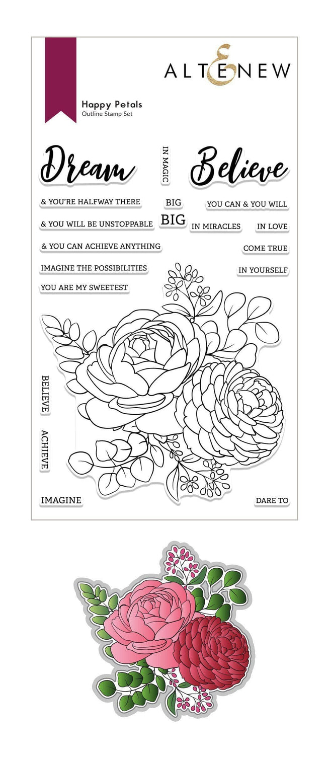 Altenew Stamp & Die Bundle Happy Petals Stamp & Die Bundle