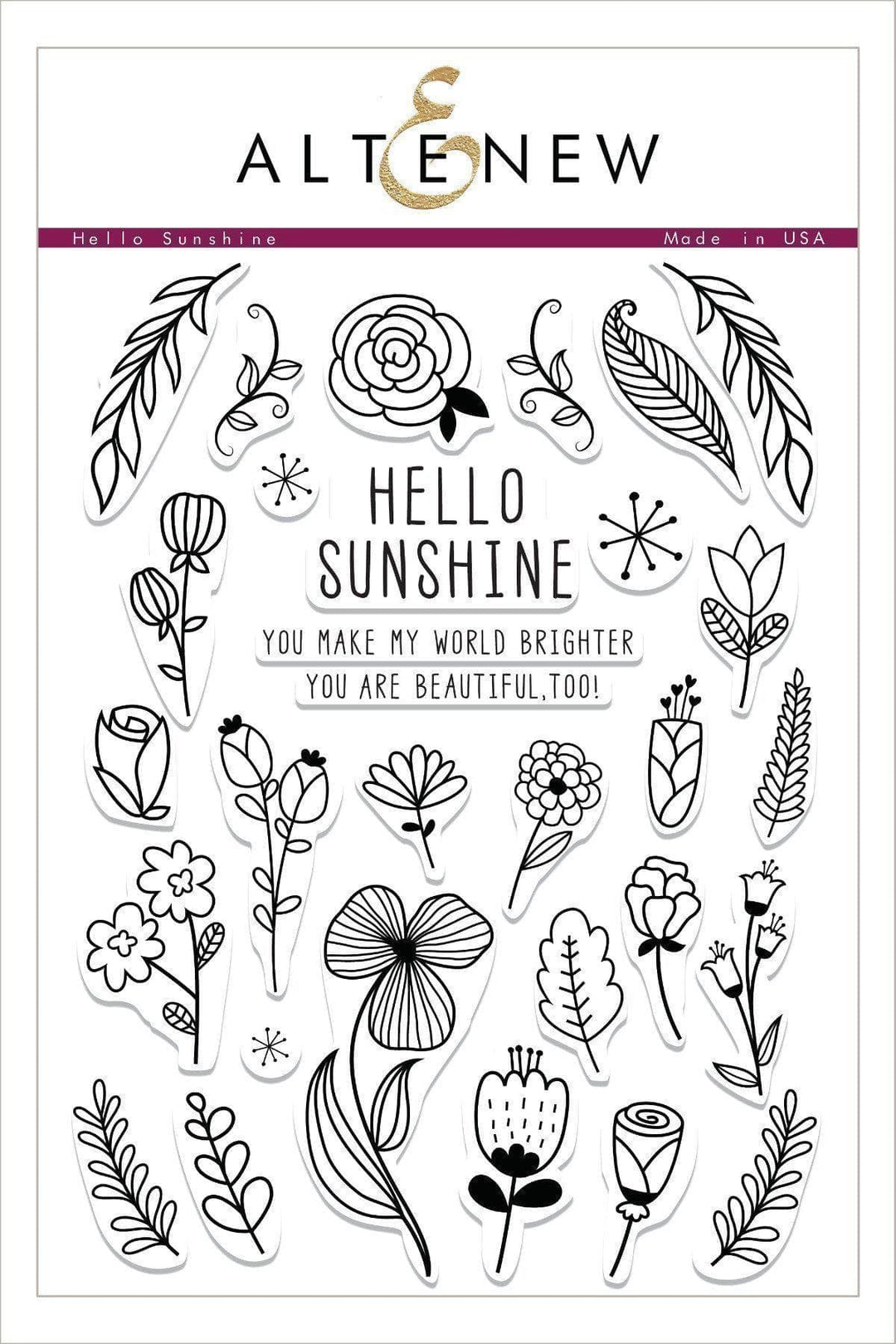 Altenew Stamp & Die Bundle Hello Sunshine Stamp & Die Bundle