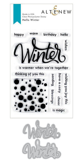 Altenew Stamp & Die Bundle Hello Winter Stamp & Die Bundle