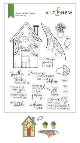 Altenew Stamp & Die Bundle Home Sweet Home Stamp & Die Bundle