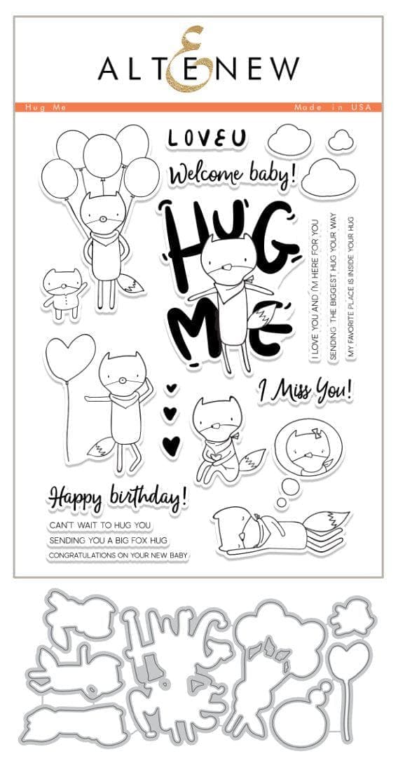Altenew Stamp & Die Bundle Hug Me Stamp & Die Bundle