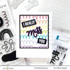 Altenew Stamp & Die Bundle I Really Miss You Stamp & Die Bundle