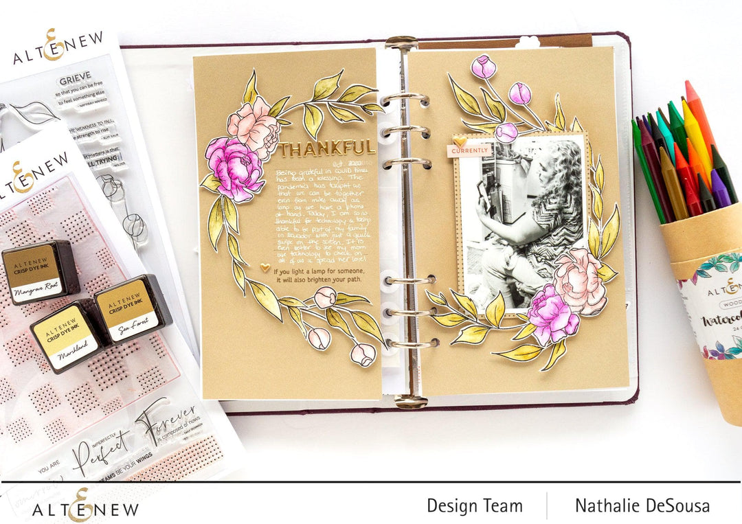 Altenew Stamp & Die Bundle Inspirational Quotes Stamp & Die Bundle